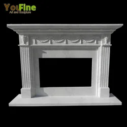 Indoor Ornaments Marble Fireplace for Decoration