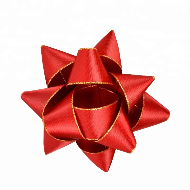 Gift Craft Mini Star Package Decoration Red Packing Star Bows