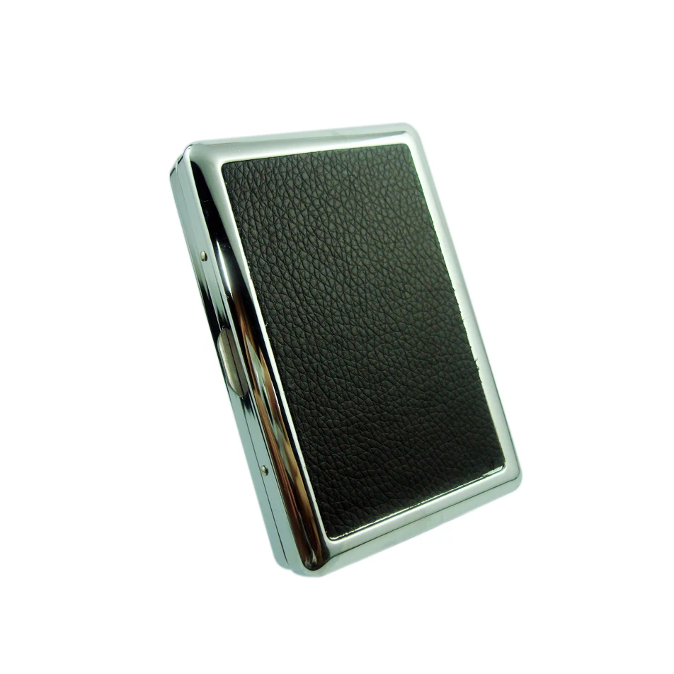 Xy151601высокое качество рекламная личность креативный металлический портсигар аксессуары для курения Кожаный Портсигар