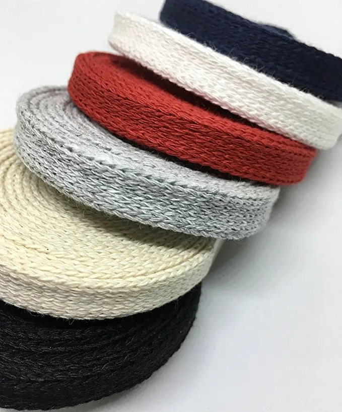 Wholesale custom design cotton braided flat hoodie drawstring cords