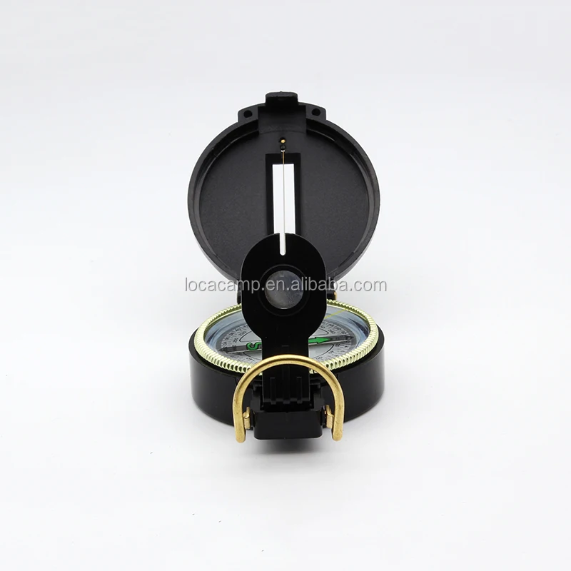 Oil-filled Plastic lensatic magnetic compass wholesale hiking  brujula for outdoor