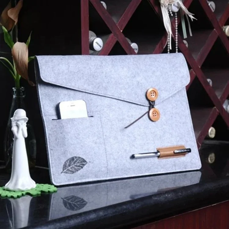 Fancy style felt computers laptops bag and desktops laptop sleeve made of 100% felt