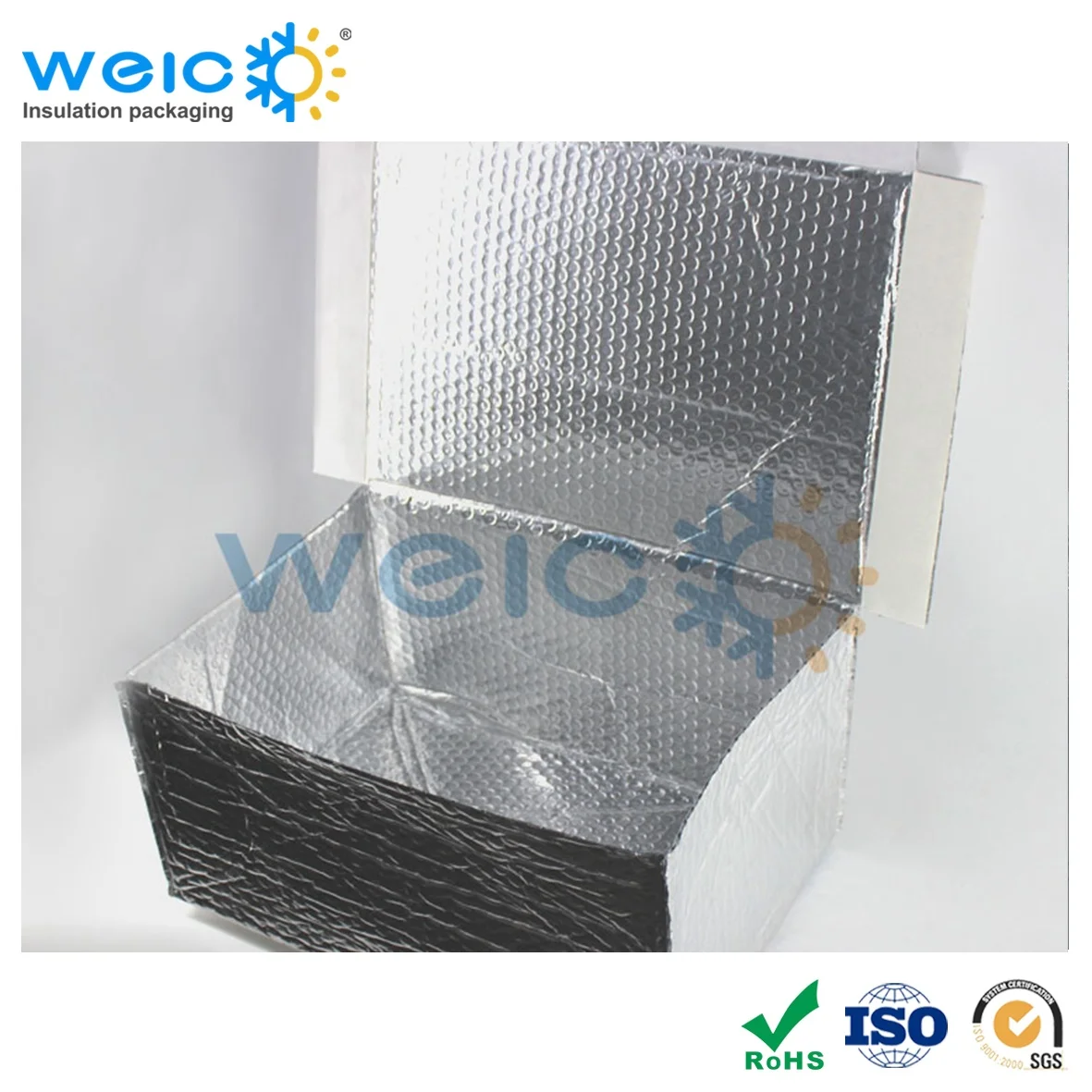 Aluminum foil insulated box liner, cooler boxes for seafood, waterproof and heat insulation