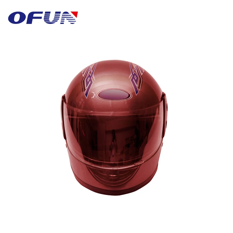 OFUN High Quality PVC Visor Flip Up Vintage Motorcycle Helmet