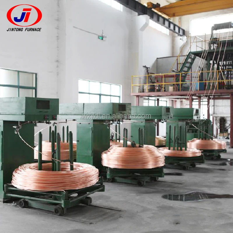 Латунная медная плавильная печь стержень проволока вверх машина для непрерывного литья