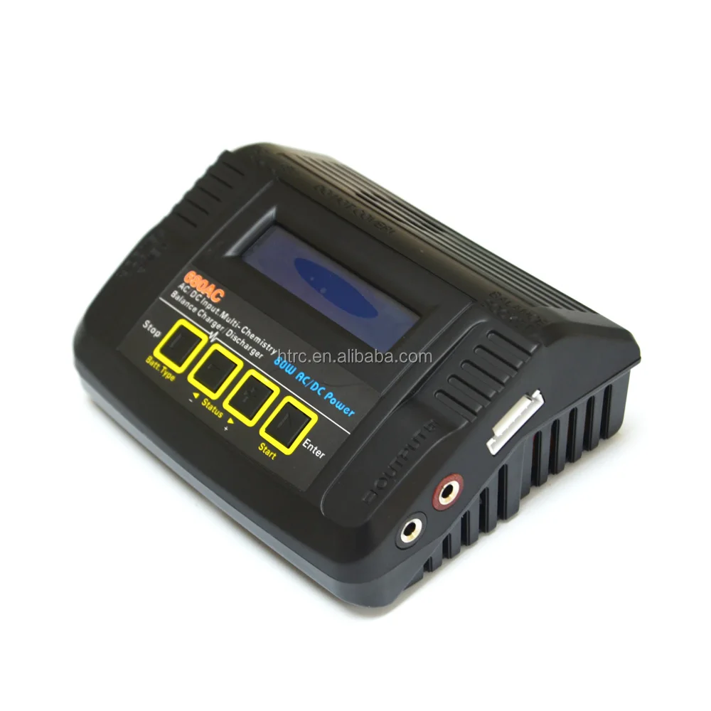 HTRC 680AC 80 Вт 6A AC/DC Dual Power RC Battery Balance Charger Discharger для 1-6s LiPo/LiFe/Lilon