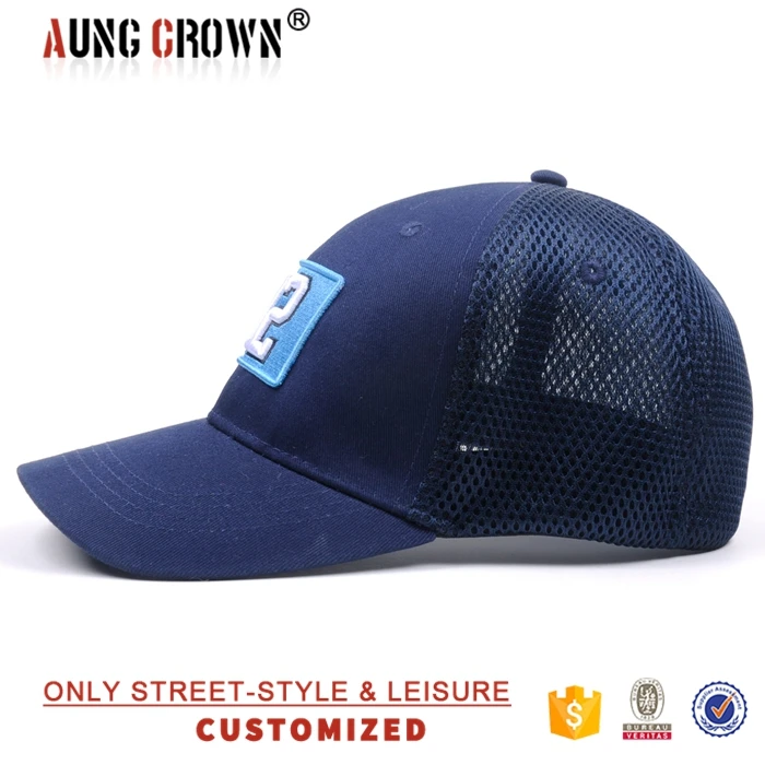 OEM Custom High Quality 6 Panel Embroidery Logo Baseball Mesh Caps fitted Trucker Hats fitted baseball mesh cap gorras