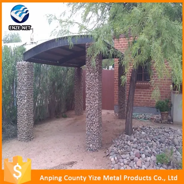 Габионы клетки/защита сетка забор рок корзина временные подпорной стенки,