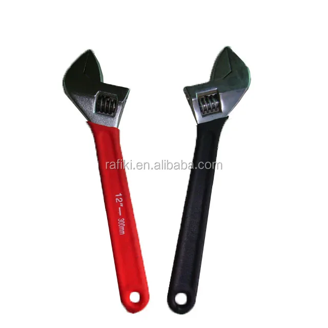 Hand Tools Manufacturer Single Color Dipping Black Treatment Adjustable Wrench