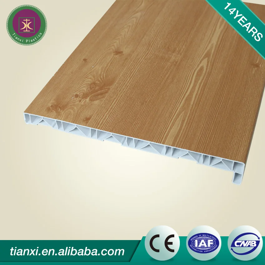 Smooth 20mm thickness pvc window sill covers