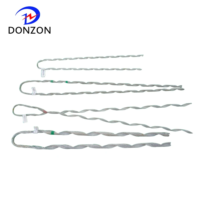 electrical cable fittings helical dead end clamp for short span adss cable fittings