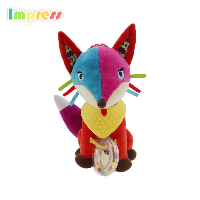 Small baby toys musical hanging rattle toys for kids with teether and bell