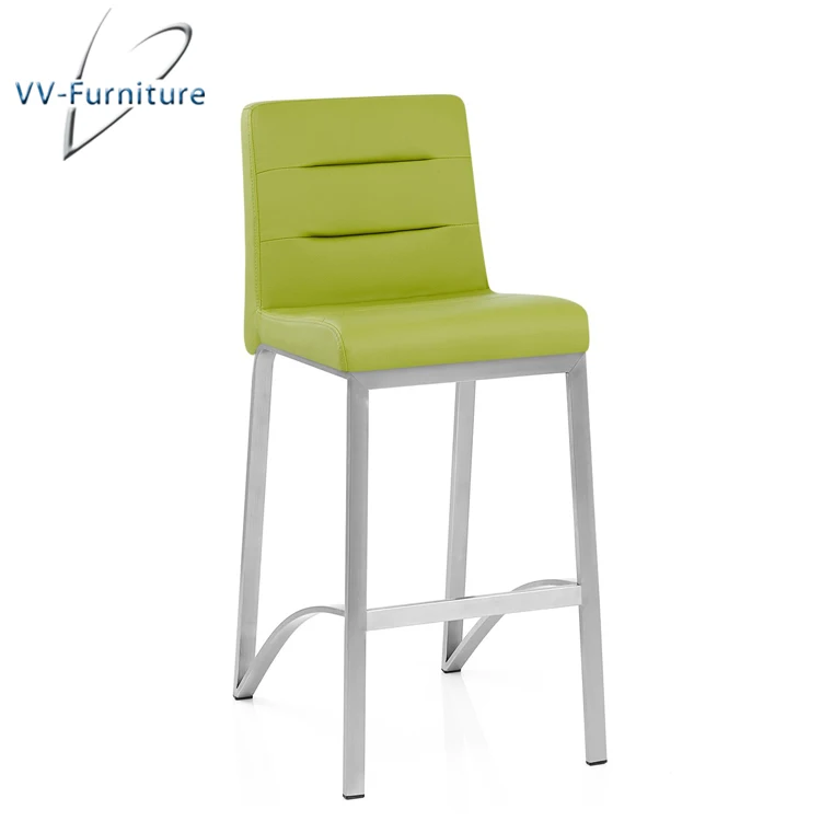 Барный стул, кожаный стул со стальной основой, барная мебель, современная мебель, металлическая коммерческая мебель 25-35 дней T/T 30%/70%