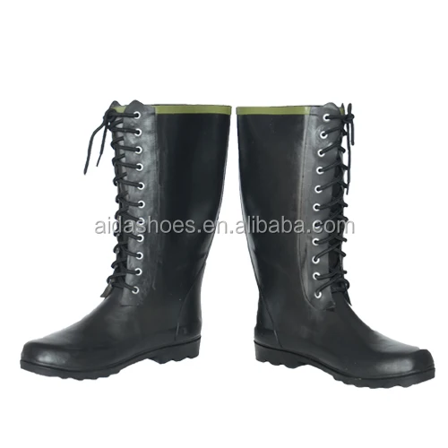 Men Black Long Boots Anti Slip Fishing Shoes China Women Cotton Fabric OEM Rubber Waterproof Boots Heels Women Eva Boot CN;JIA