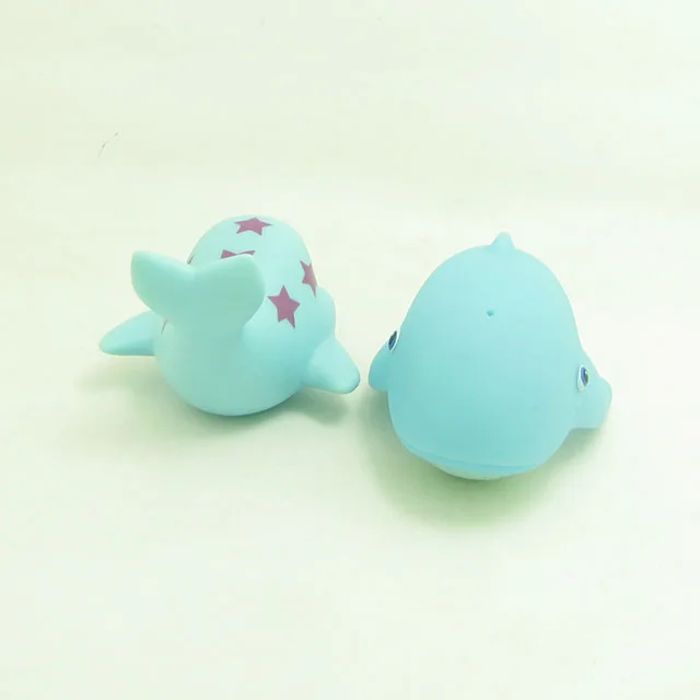 Wholesale Floating Baby Squirt Toys Lovely Animal Plastic Dolphin and whale Water Play Baby Bath Toys