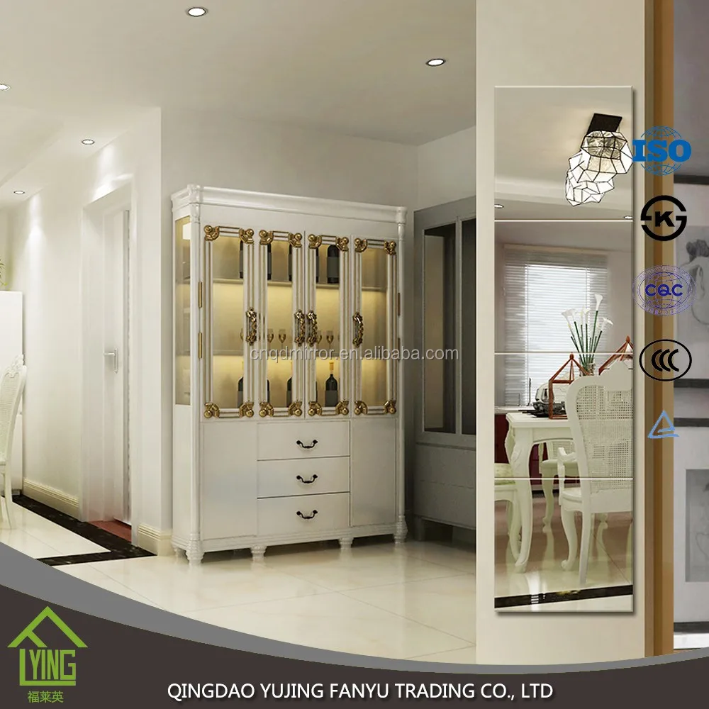 Wholesale 1.8mm 2.7mm 3mm 4mm 5mm 6mm silver mirror with high quality for home decoration.