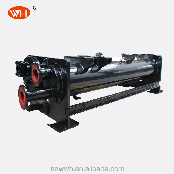 Steel Water Tube Heat Exchanger Industrial Refrigeration Parts 23.2kw Capacity