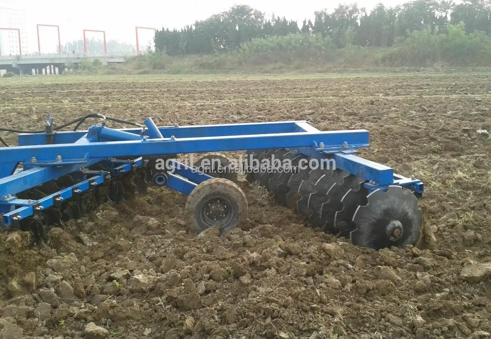 top quality farm tractor use high working efficiency heavy duty hydraulic operating offset disk harrow with wheels