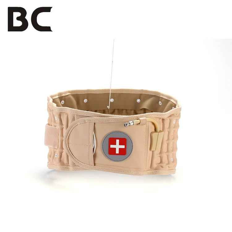 Physio Decompression Back Belt Pain Lower Lumbar Support Back Massage Air Traction Brace