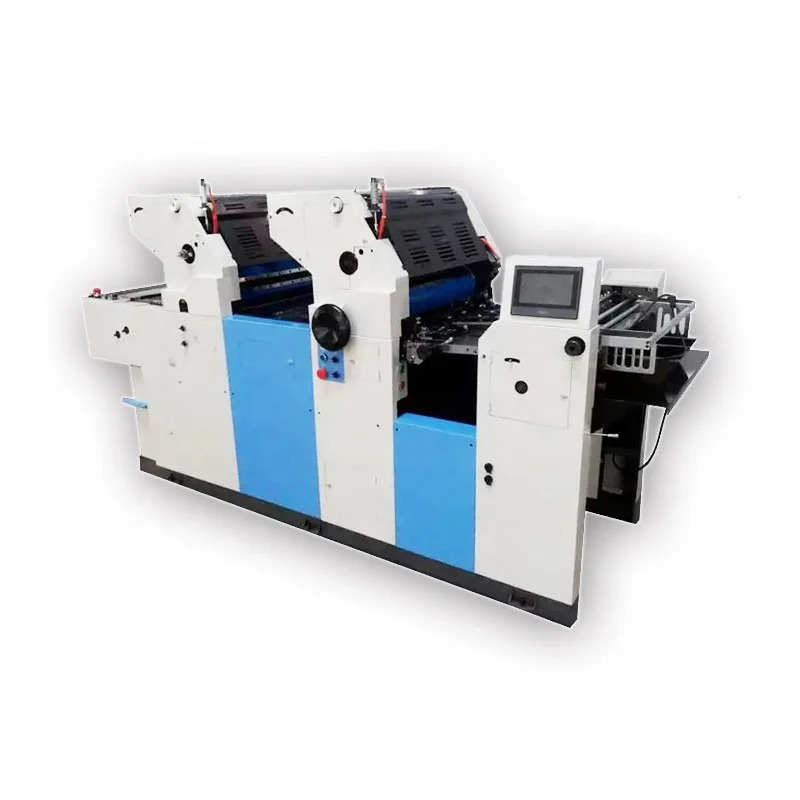 ZR256II 2 color 16x22 non woven fabric offset printing machine