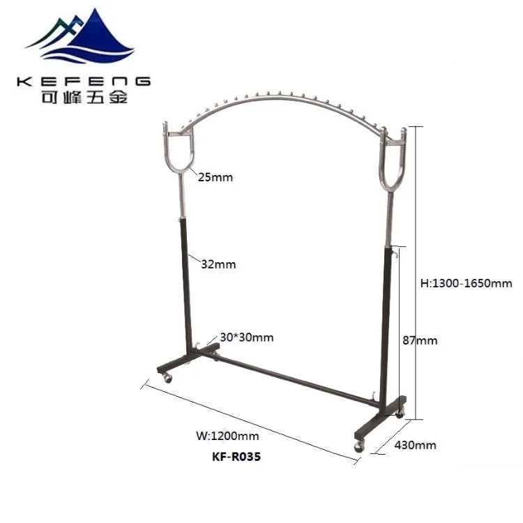 
Metal clothing garment hanger hanging rack 