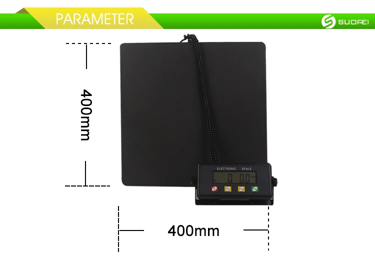 SF-886 Factory price black aluminium big platform smart weigh OEM ODM digital electronic shipping postal scale