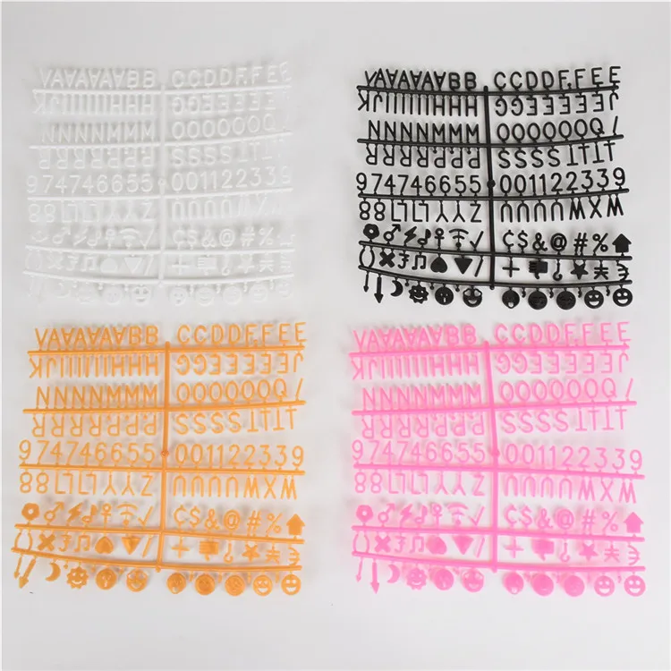 
Rustic felt letter board wooden frame with 340pcs of white letters creative wooden home decoration 