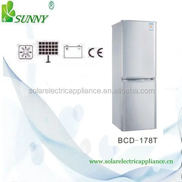 Low Price Solar DC Refrigerator ,DC Solar Fridge(2 door) -- BCD-188T