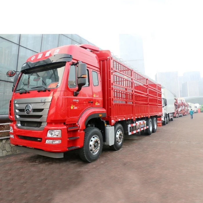Sinotruk Hohan 12 wheel fence cargo truck Gattle Grill Stake Cargo Truck price