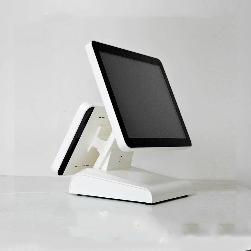 Factory 15 inch TFT LCD Dual Screen All In One POS System Cash Register For E-shop