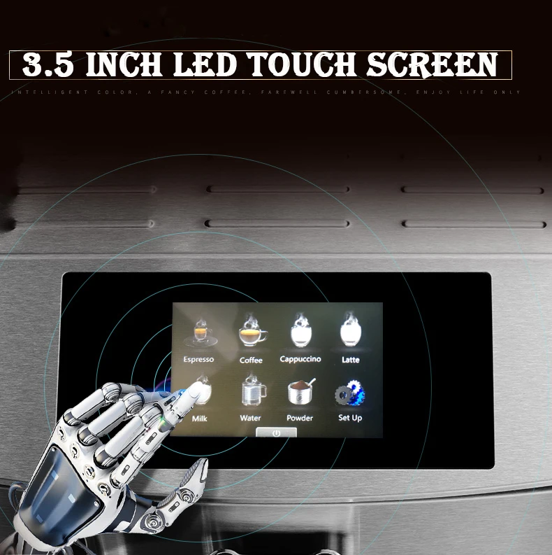 4languages professional commercial cappuccino coffee machine