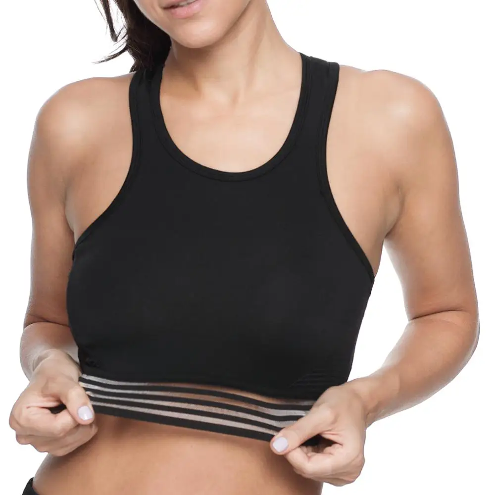 
Vutru Stretch Tight Sport Bra Wearable Yoga Bra Crop Tops Workout Gym Fitness Vest For Women 