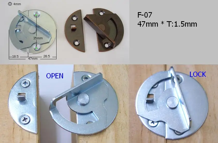 MIT High Quality Furniture Locks Metal Table Fastener Sash Lock