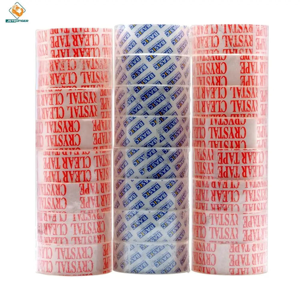 
High Adhesive Cheap Crystal clear stationery Bopp office stationary tape 