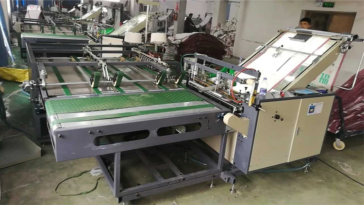 
Woven Polypropylene Bag Cutting and Bottom Stitching Machine 