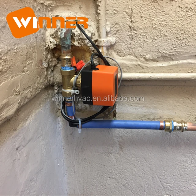 Электрический латунный шаровой кран с регулировкой расхода воды, 24 В, 2 канала, 1/2 дюйма, DN15