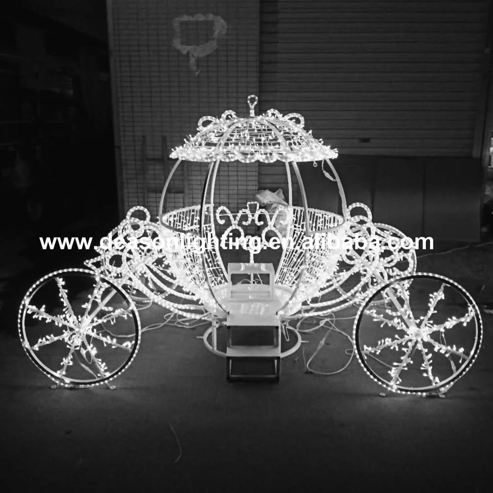 Christmas/Holiday/wedding lighted cinderella carriage