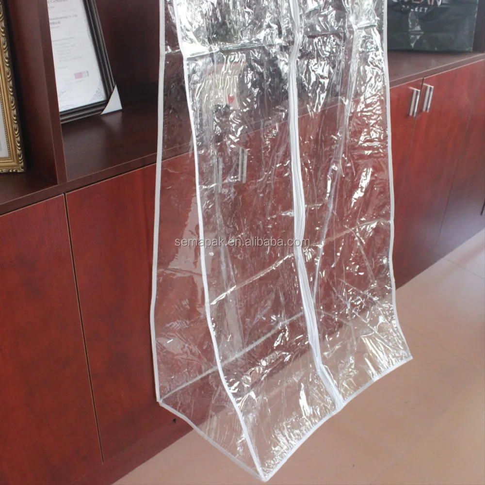 
custom printed clear garment bagfor dresses&clear plastic bags for wedding dresses&clear garment bags 