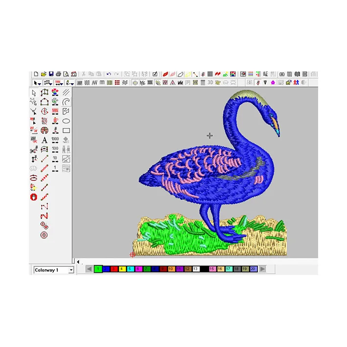 
Senior Designer Cheap High-quality New Fashion Digitizing Dst Format Embroidered Designs Embroidery Badge 