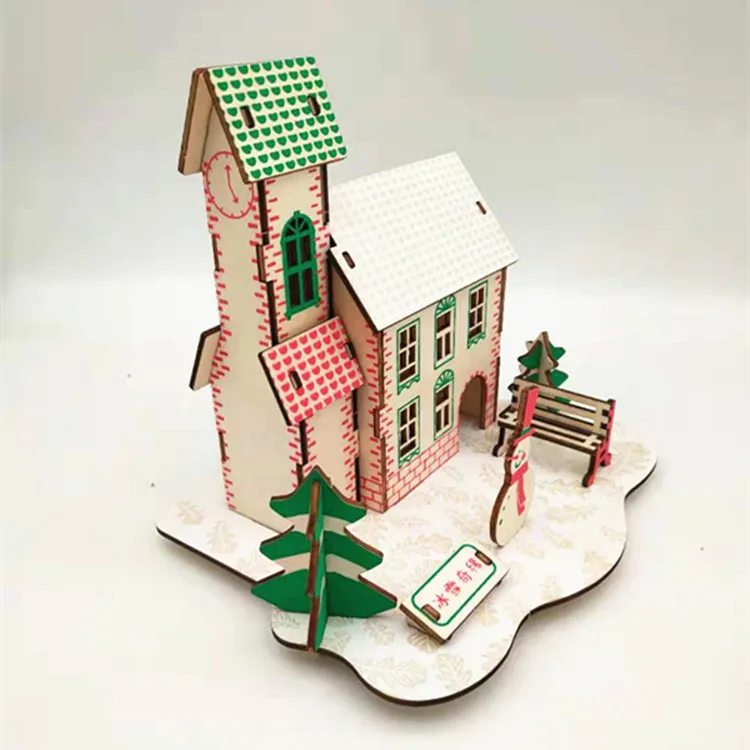 2024 customized Creative Home Decorative Price Personalized Puzzle Hot Selling Puzzle DIY 3D Wooden Toys for Kids