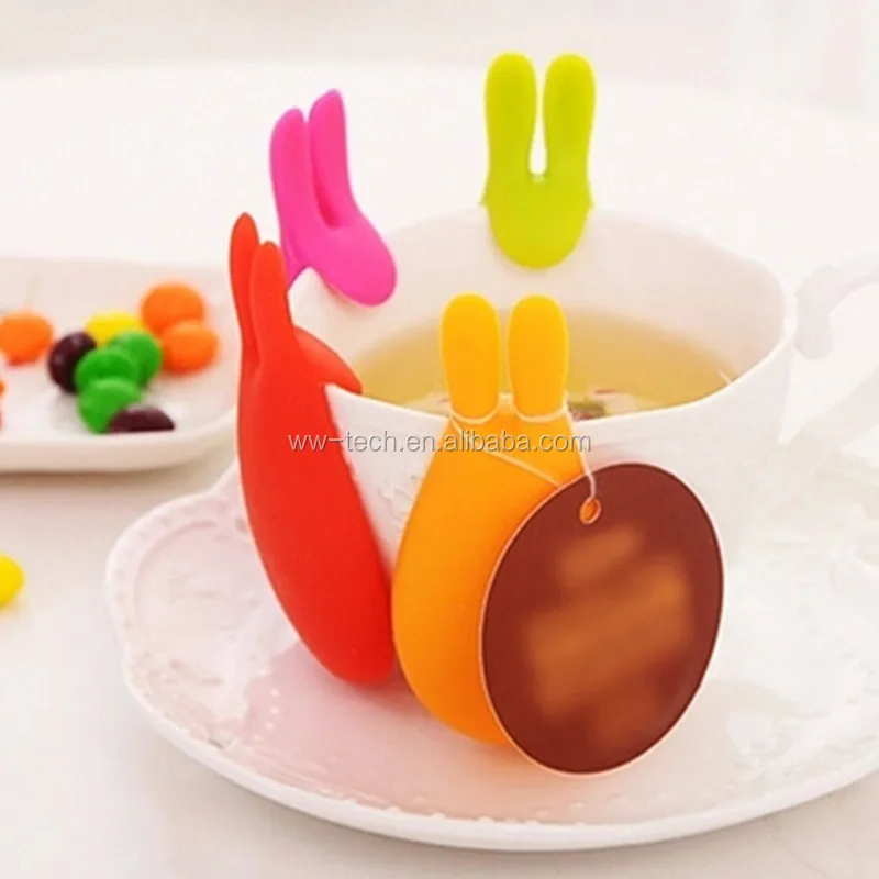 Cute Bunny Rabbit Silicone Tea Bag Holder