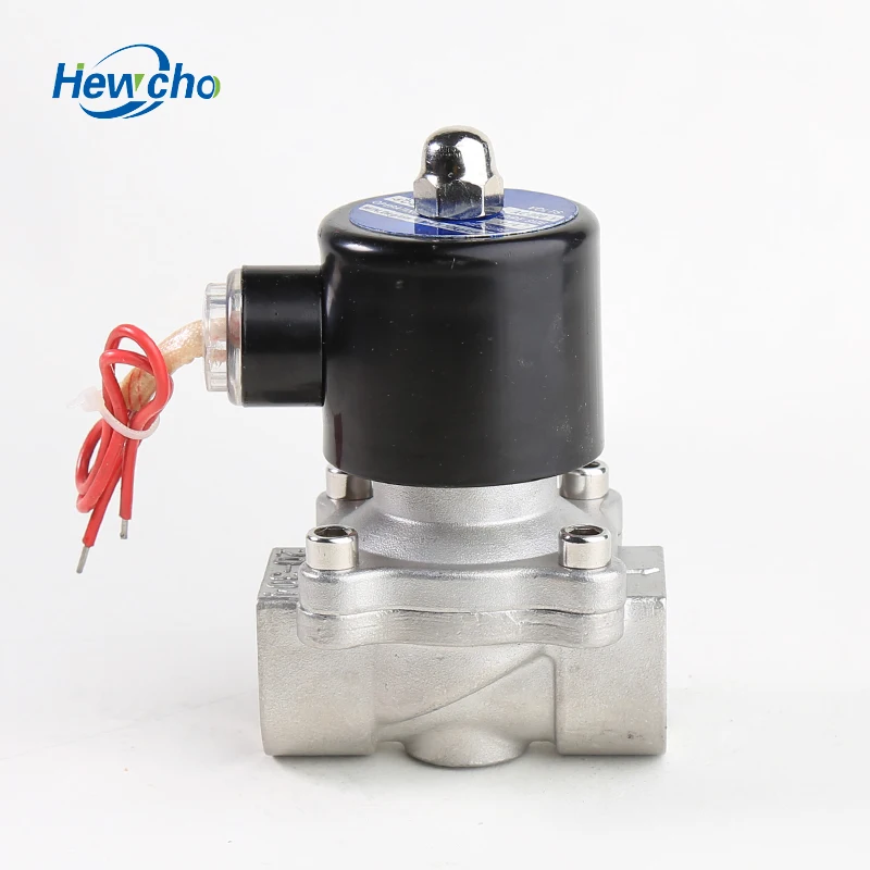 
2/2 way 12vdc 2W200-20 SS304 IP54 Liquid water Direct Acting Solenoid Valve 