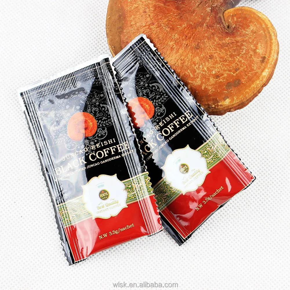 Free samples gano black reishi coffee ganoderma extract coffee 2 in 1