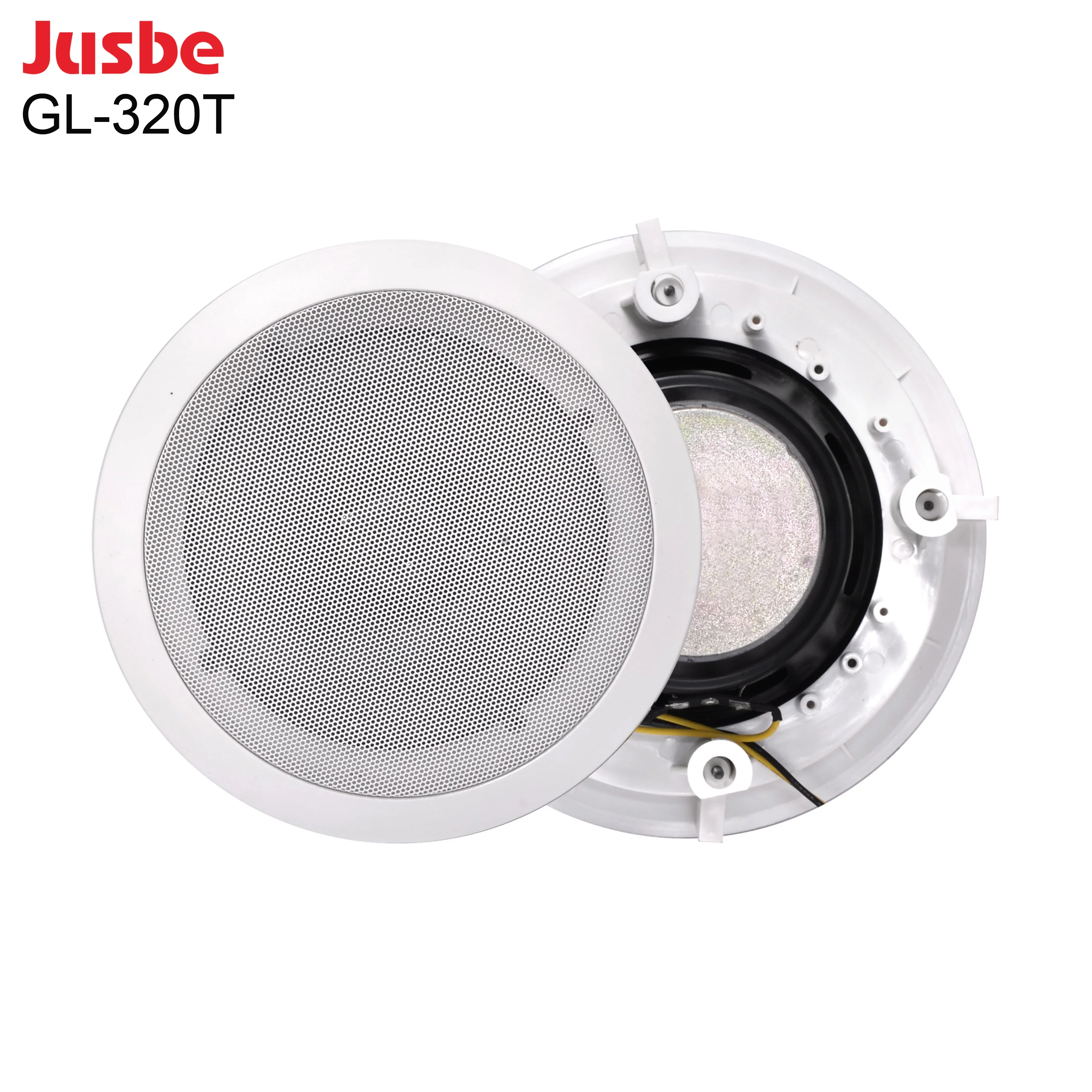 Jusbe GL-320T профессиональное аудио, видео и освещение 8 дюймов в потолочном 1000 вт наружный настенный мини-динамик для супермаркета