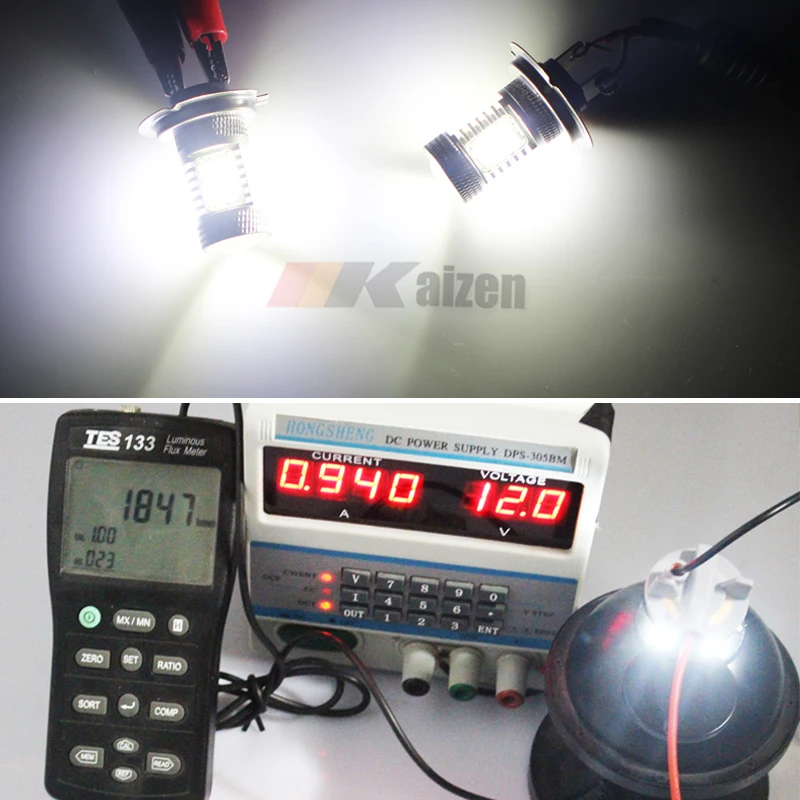6000K High Power H7 LED Bulb For Hyundai Genesis Sonata Veloster Accent on High Beam Daytime Running Light