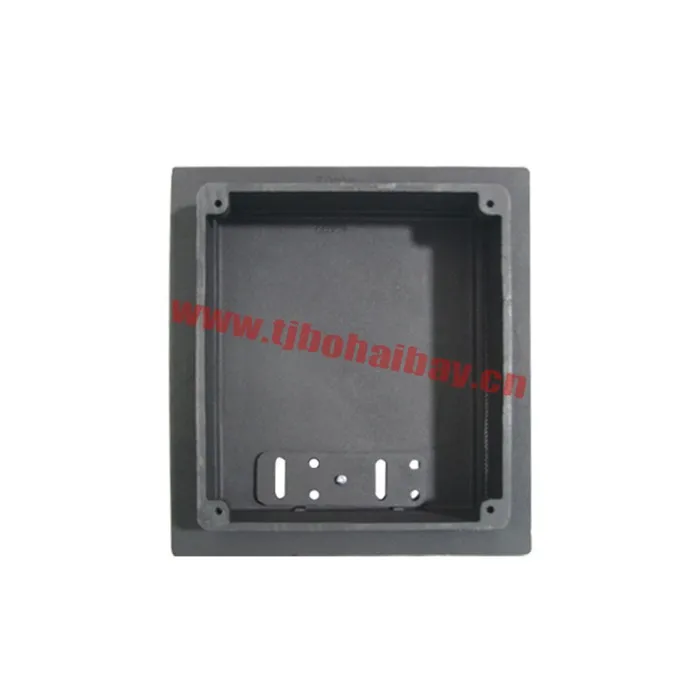 Modernist elegant design cast iron fireplace door