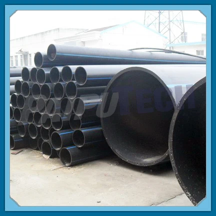 Large Diameter 600mm Polyethylene Plastic black Pipe for water supply