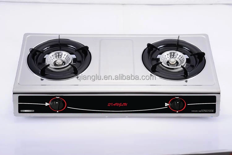
two burners gas stove,stainless steel body gas cooker 
