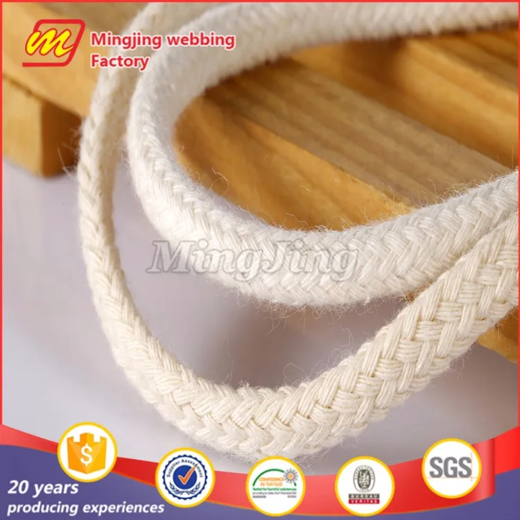 Manufacturer Direct Sell Colored  Cheap Wholesale Twisted  Organic Cotton Rope 3 Strand Soft Thick Braided Cotton Rope