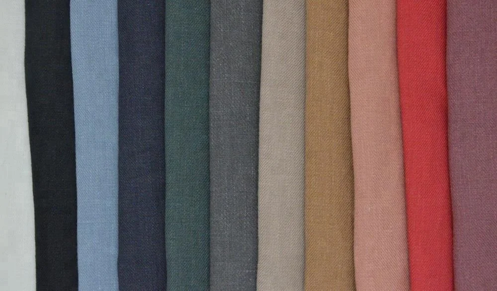 #2904#100% French Linen Twill fabric Wholesale, Yarn Dyed Linen Twill fabric for linen pants, for clothing Organic High Quality